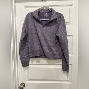 Lauren James- Purple Zip-up Pullover- Size Large